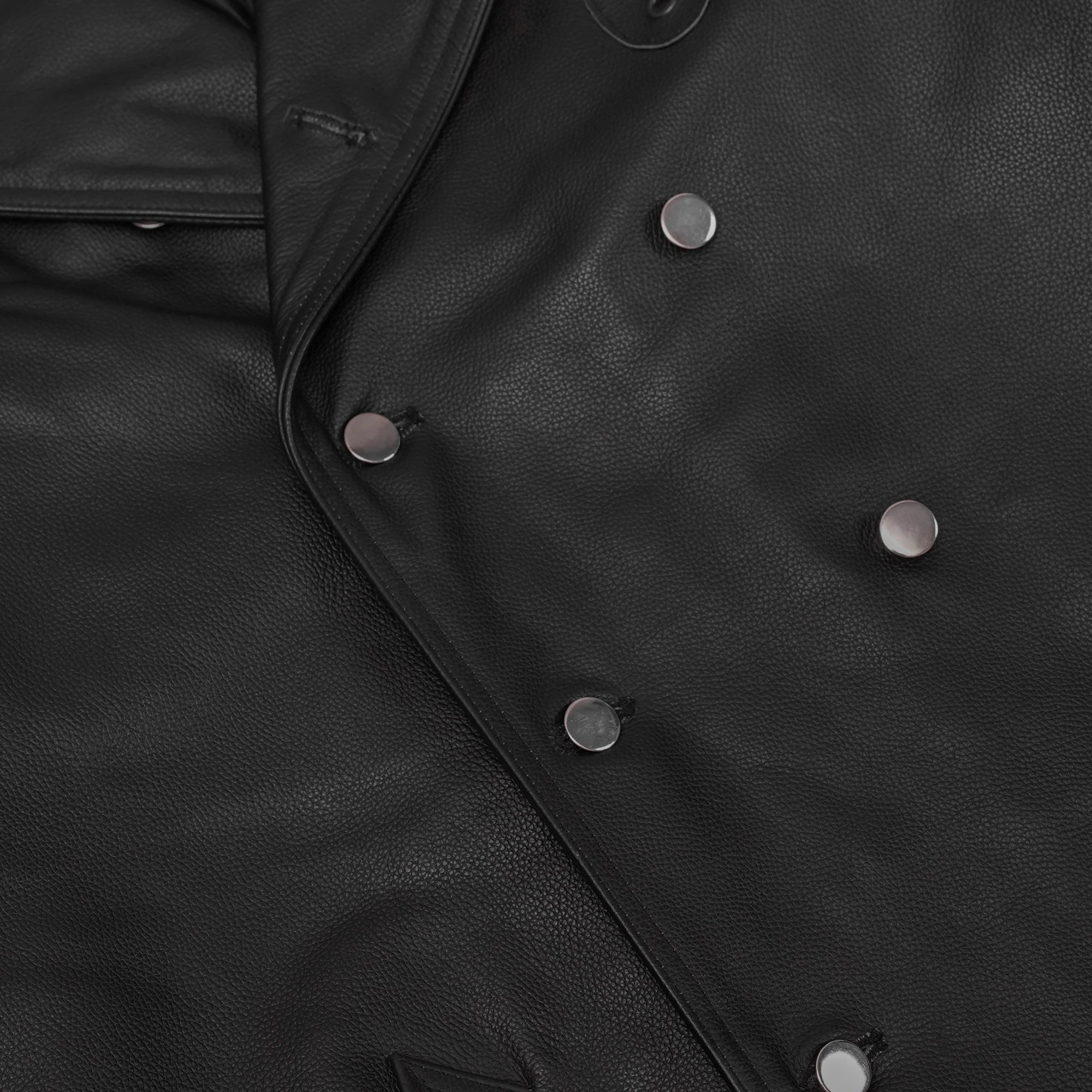 High Badge Men’s Leather Motorcycle Jacket