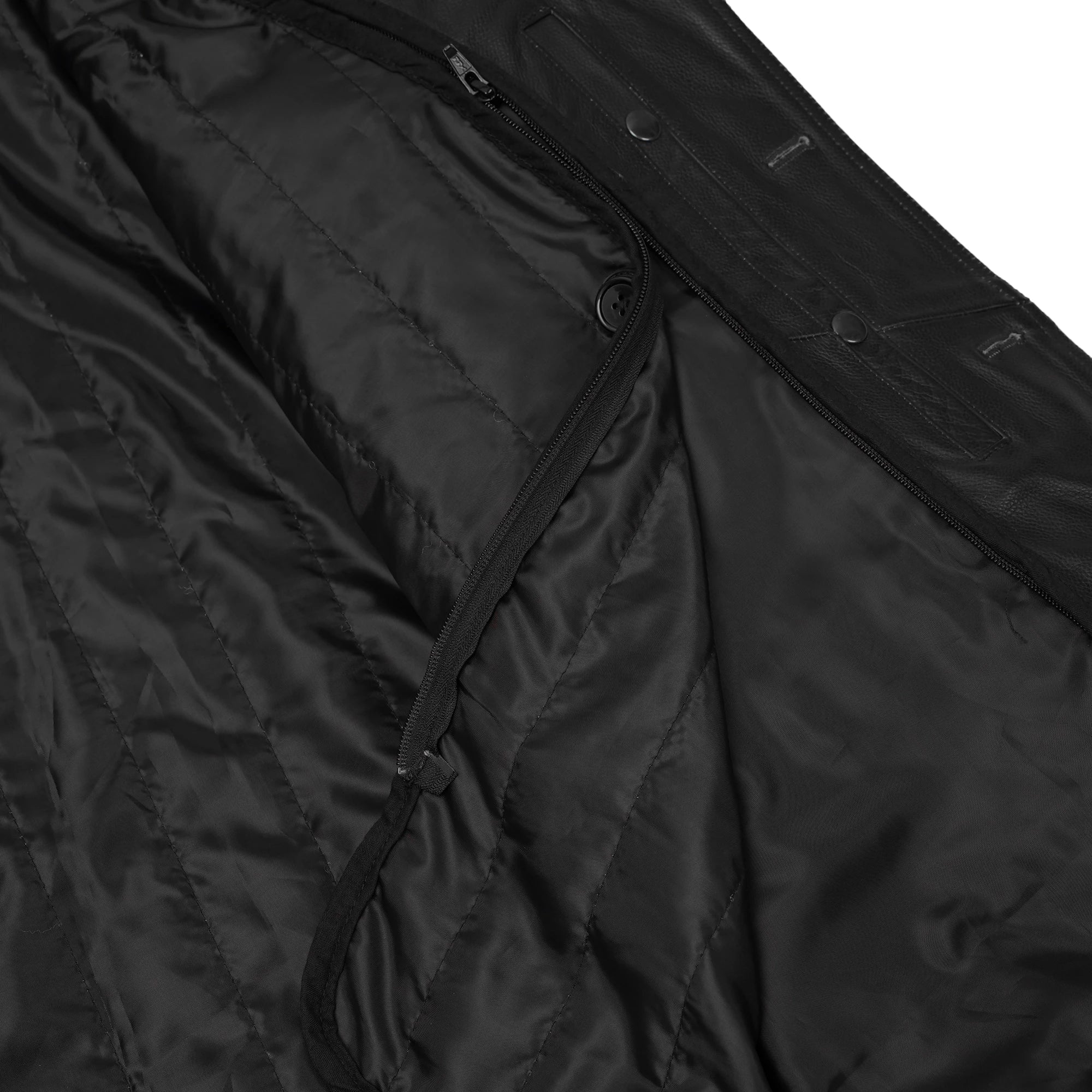 High Badge Men’s Leather Motorcycle Jacket
