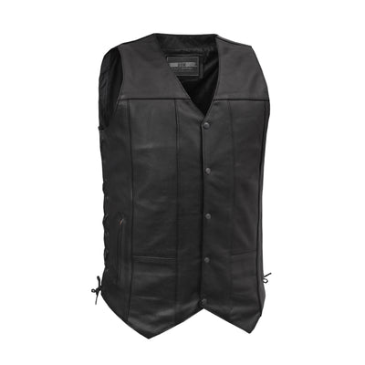 Diablo Men's Motorcycle Leather Vest