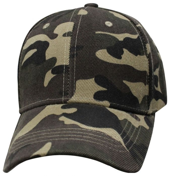 6SMGC Military Green Camo Blank-Hats-Daniel Smart Mfg - Retail