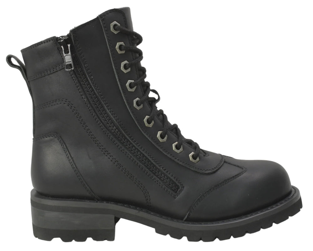 8650 Women's Zipper Biker Boot-Daniel Smart Mfg - Retail