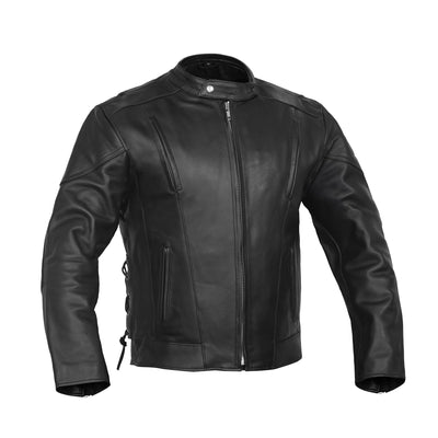 RustRider™ Men's Leather Motorcycle Jacket