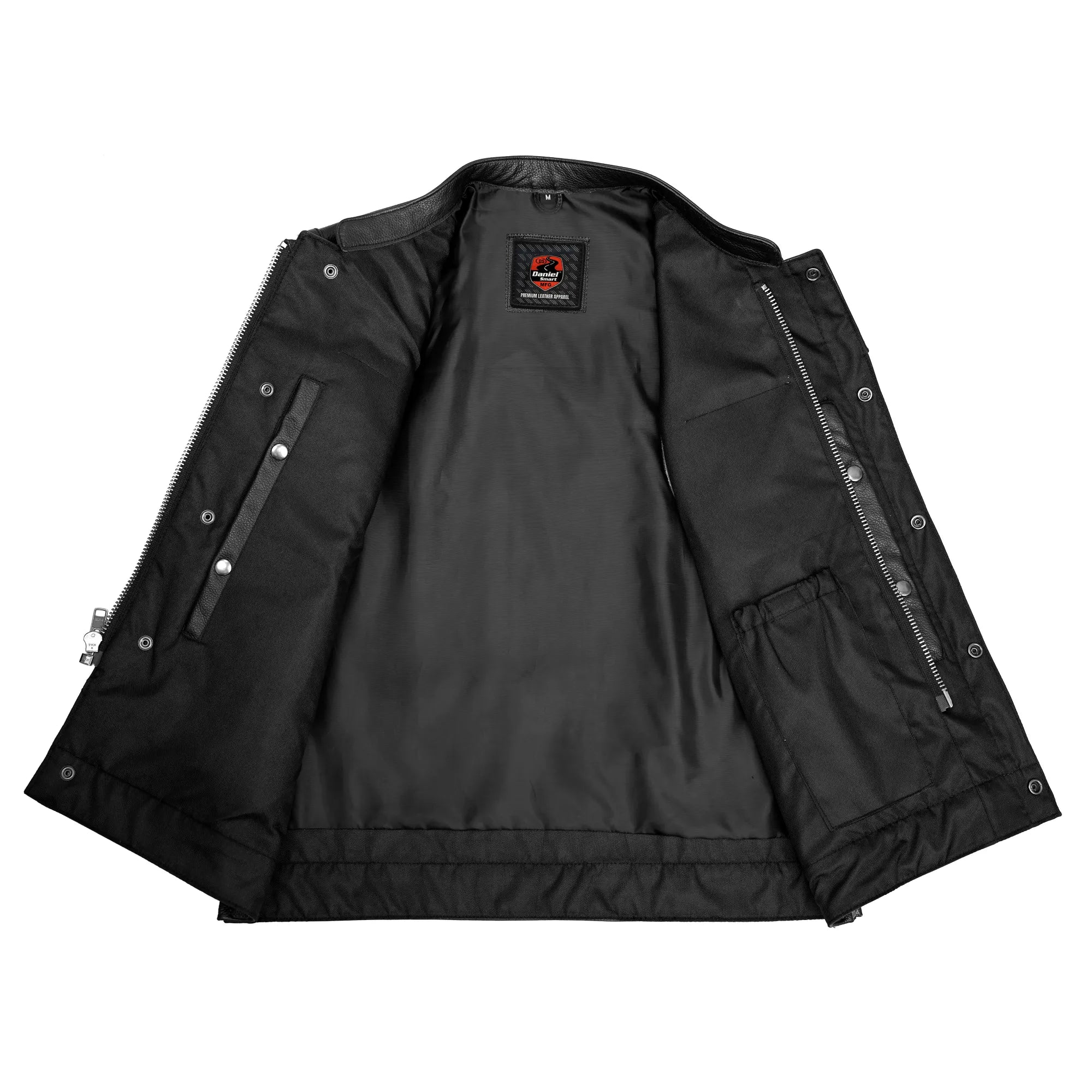 Metro Men's Motorcycle Leather Vest