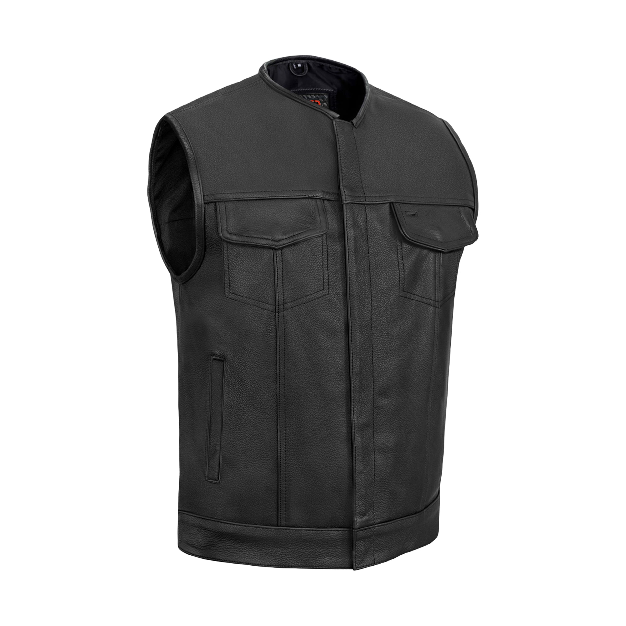 Trailson Men's Motorcycle Leather Vest