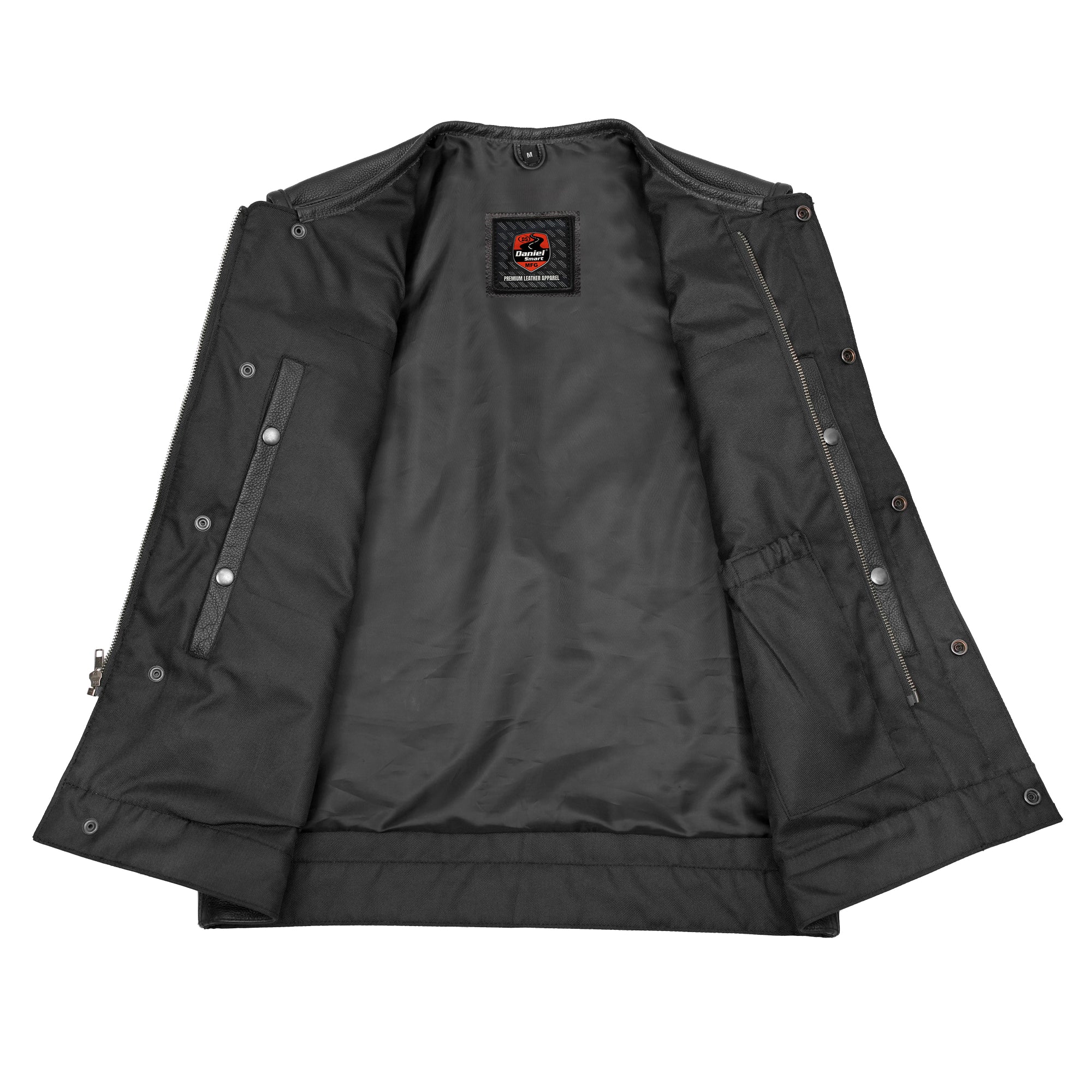 Trailson Men's Motorcycle Leather Vest