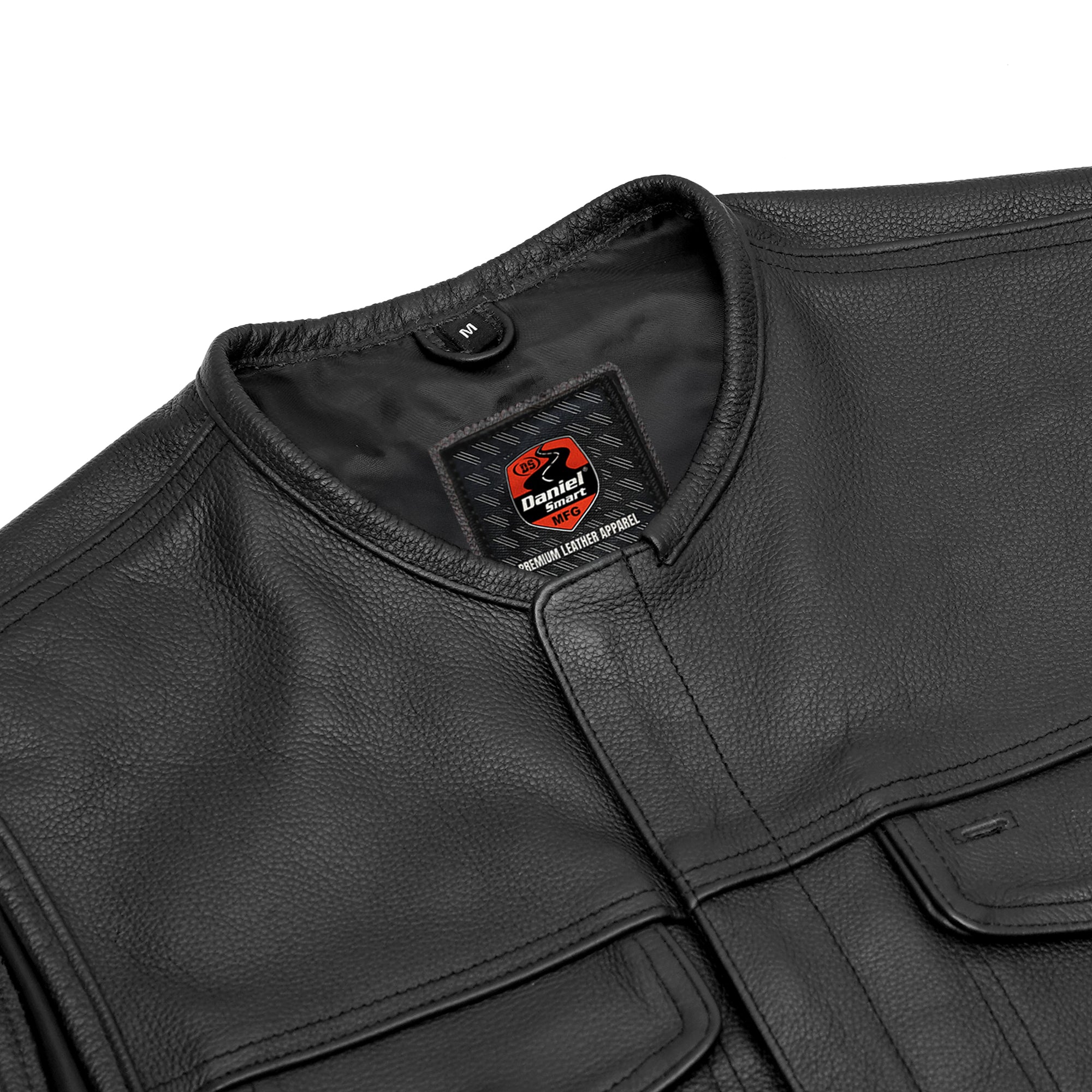 Trailson Men's Motorcycle Leather Vest