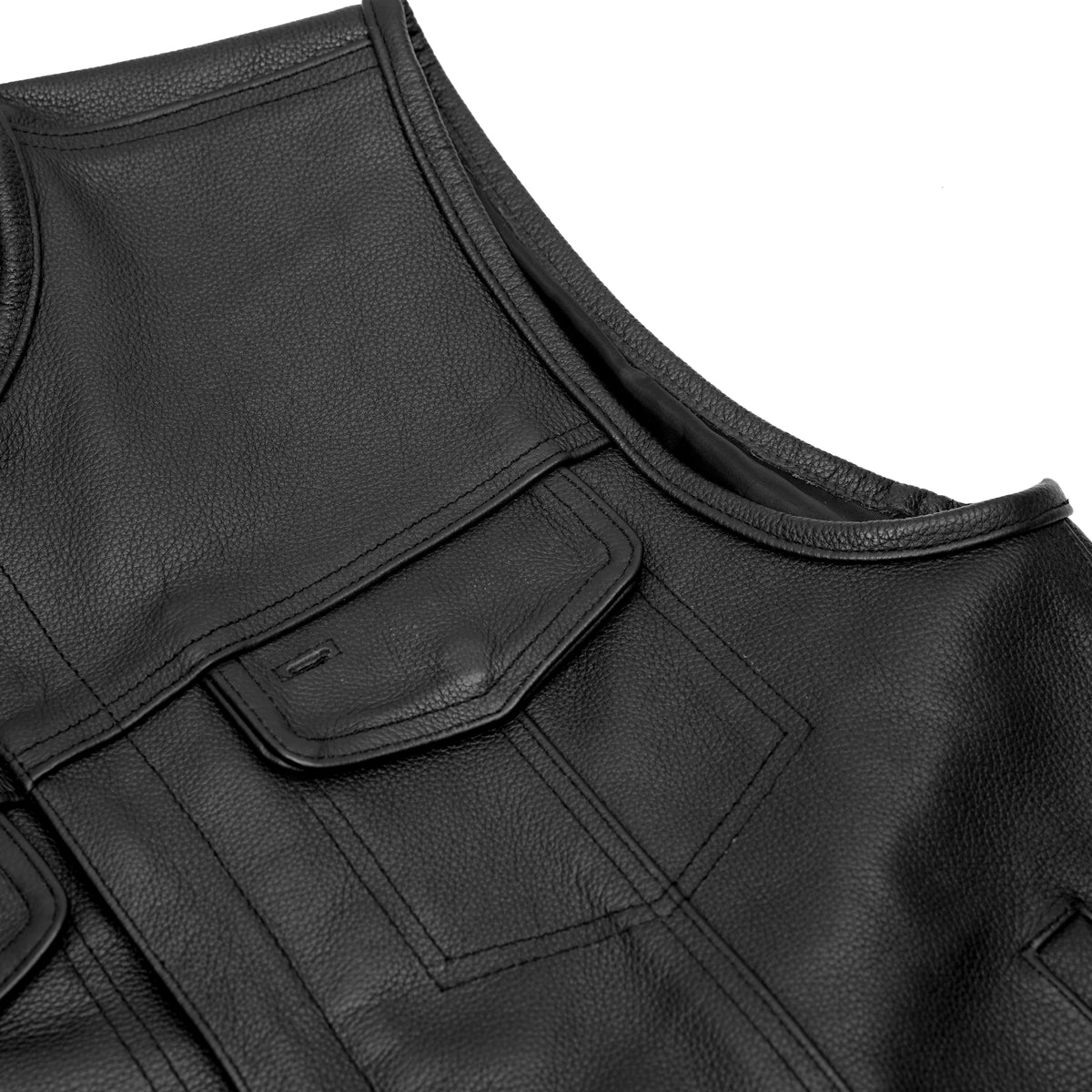 【美品】MARK & LONA　Prince Stud Zip Vest【48】 Trailson Men's Motorcycle Leather Vest