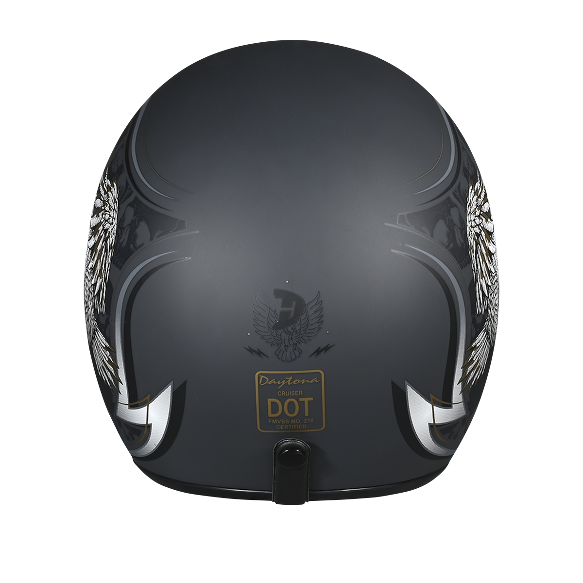 DOT Approved Daytona Cruiser Open Face Motorcycle Helmet - Men, Women & Youth - With Visor & Graphics