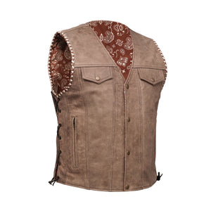 Badland - Men's Motorcycle Leather Vest