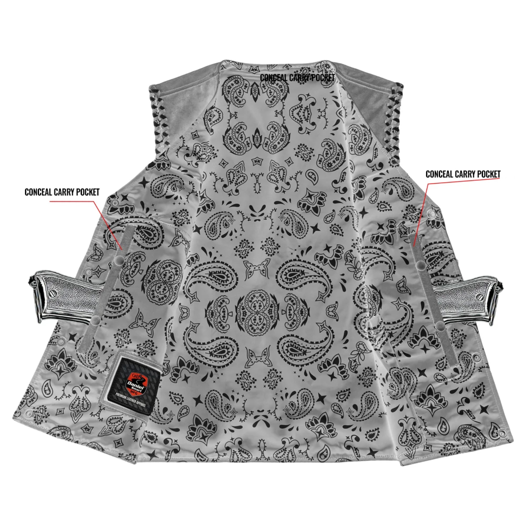 Badland - Men's Motorcycle Leather Vest