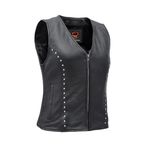 Biker Babe™ Women's Leather Motorcycle Vest