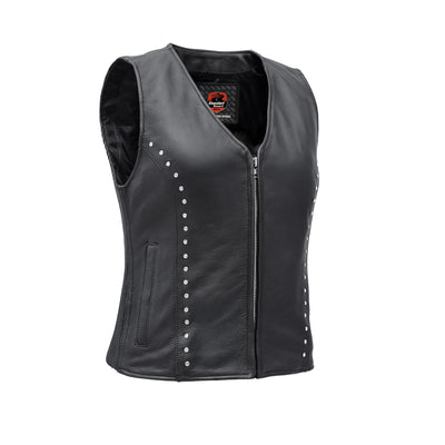 Biker Babe™ Women's Leather Motorcycle Vest