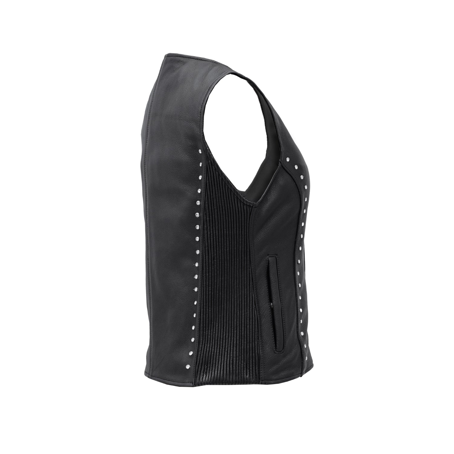 Biker Babe - Women's Leather Motorcycle Vest