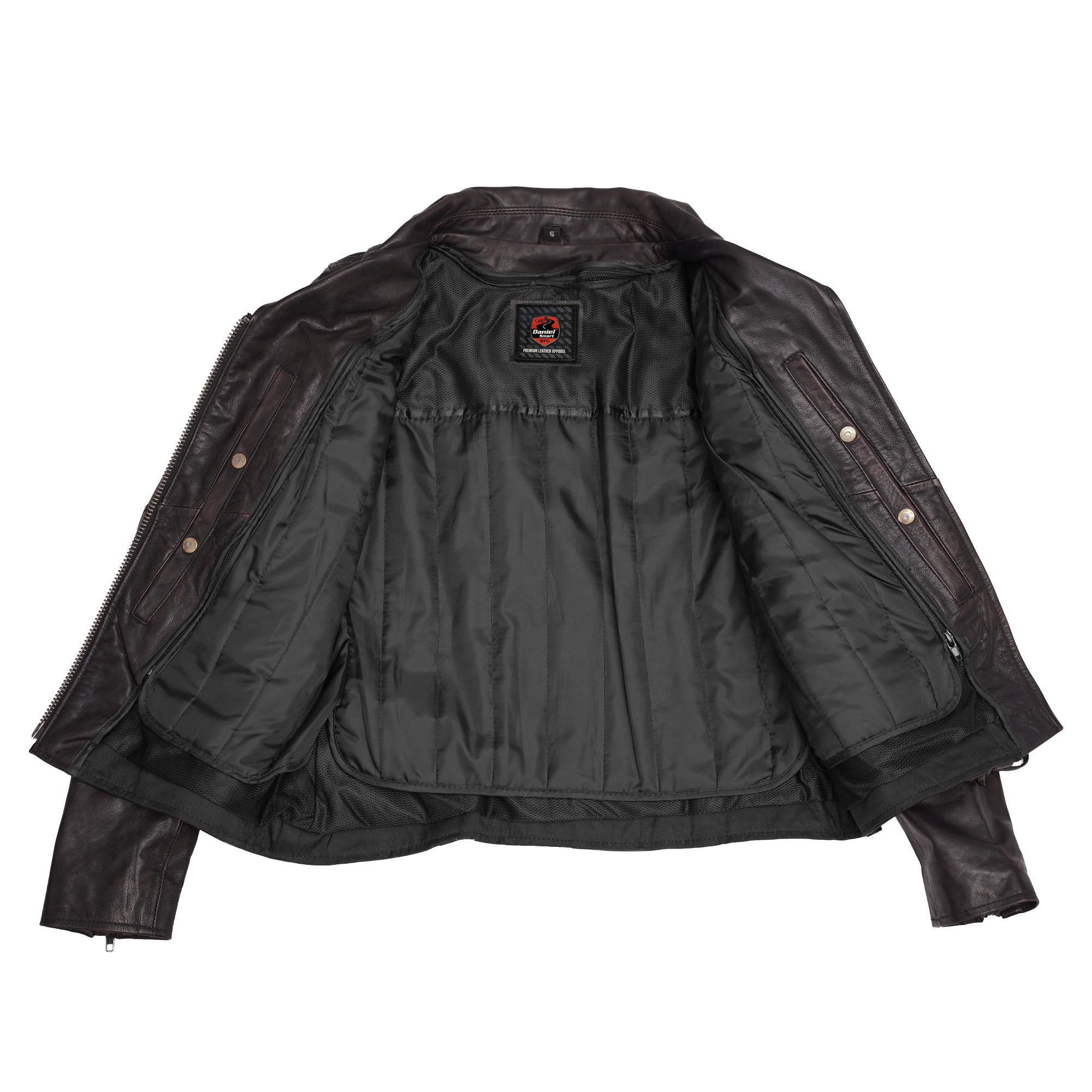 Black Pearl Women's Fashion Leather Jacket with Front Lace Accent