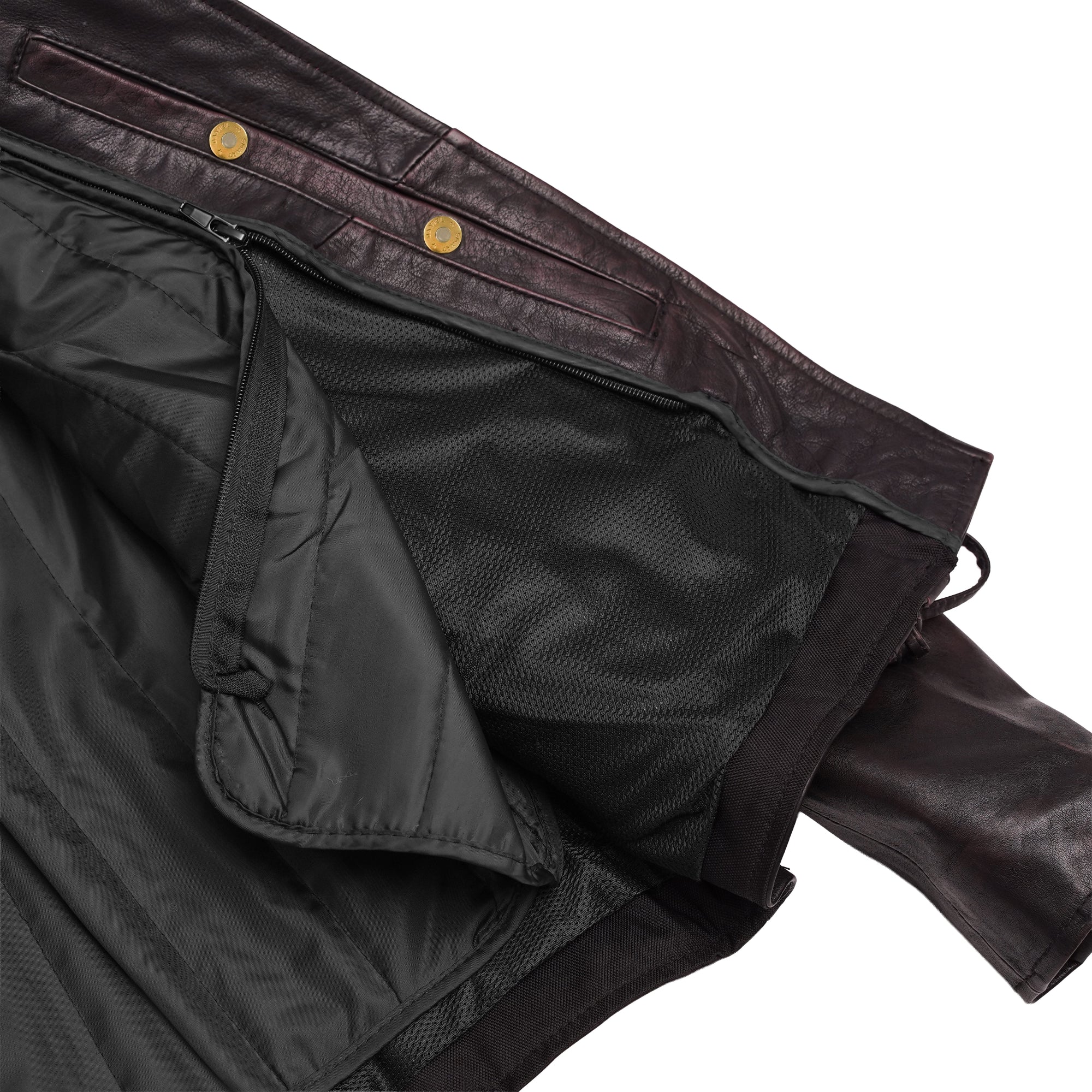 LETICIA ジャケット Black Pearl Women's Fashion Leather Jacket with Front Lace Accent