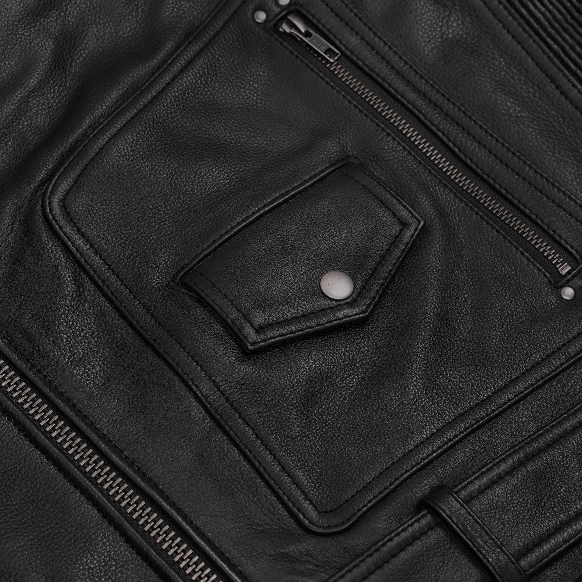 Blackend Men’s Leather Motorcycle Jacket