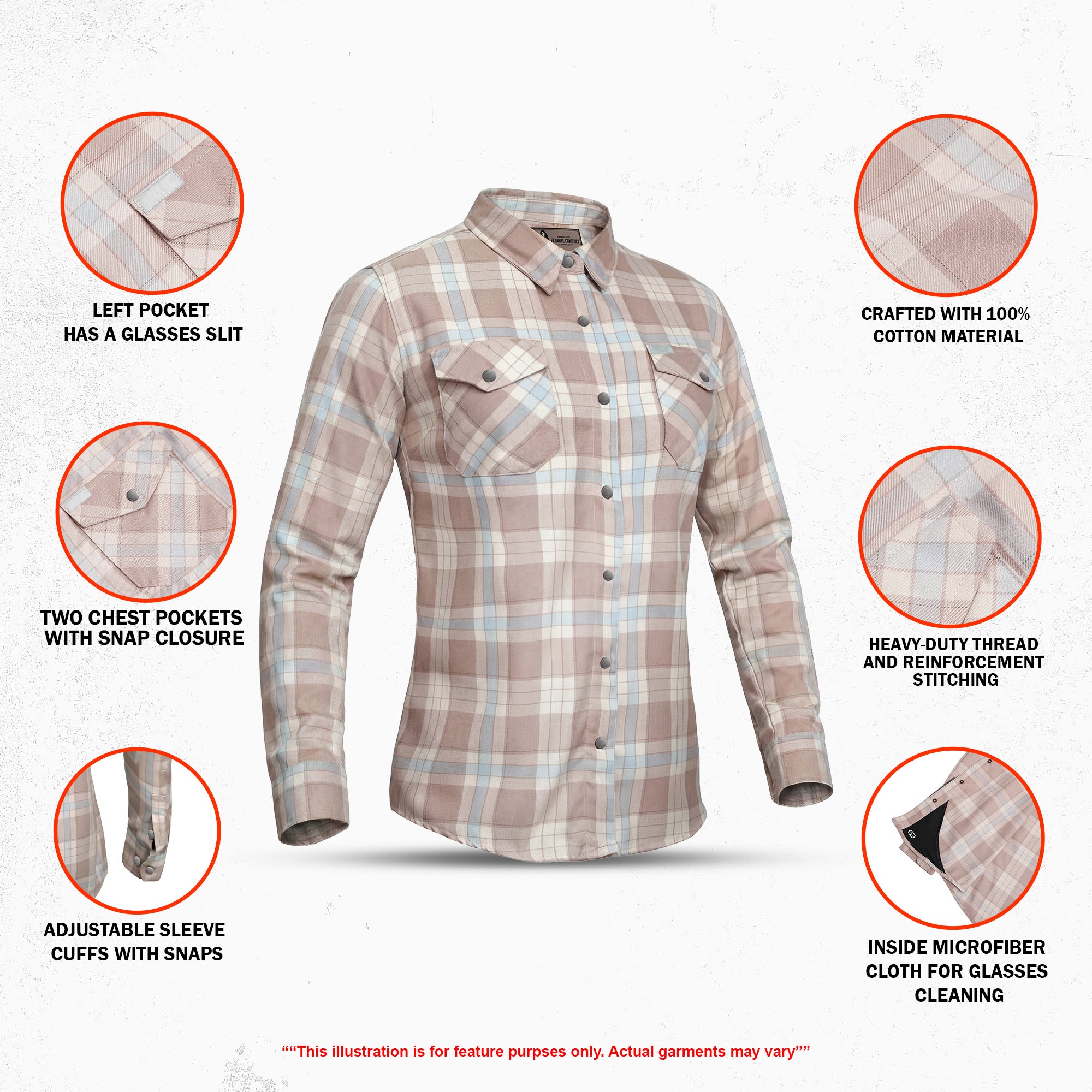 Brown Blush - Women's Flannel Shirt