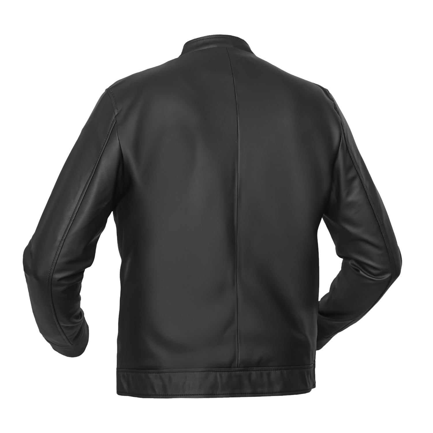 Brunox Men’s Faux Leather Motorcycle Jacket