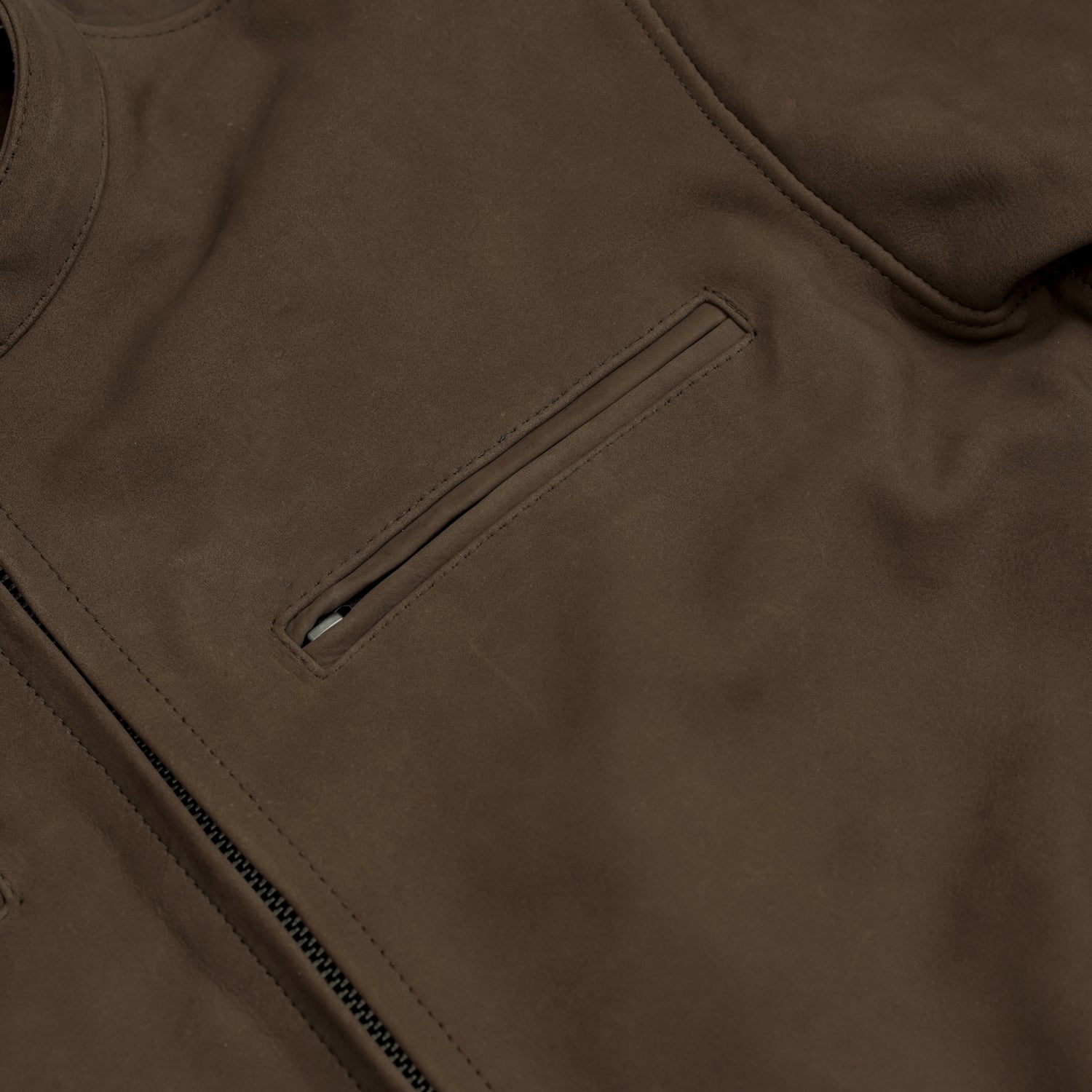 Brunt – Men’s Suede Leather Motorcycle Jacket