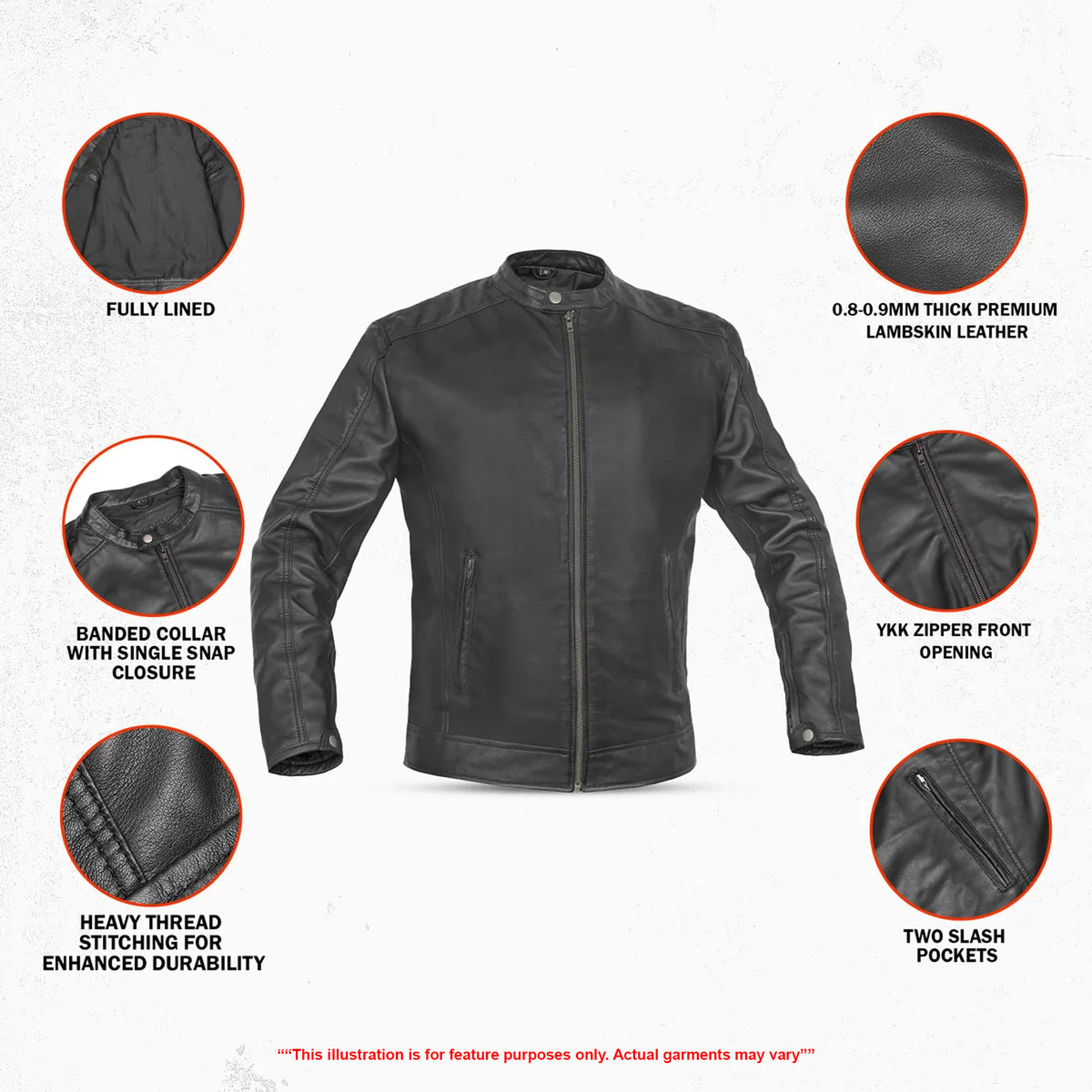 Classic Joe - Men's Leather Fashion Jacket