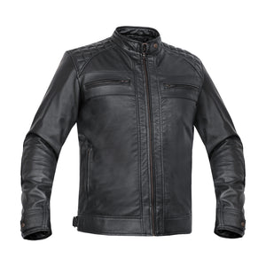 Classic Charm™ Men's Faux Leather Motorcycle Jacket