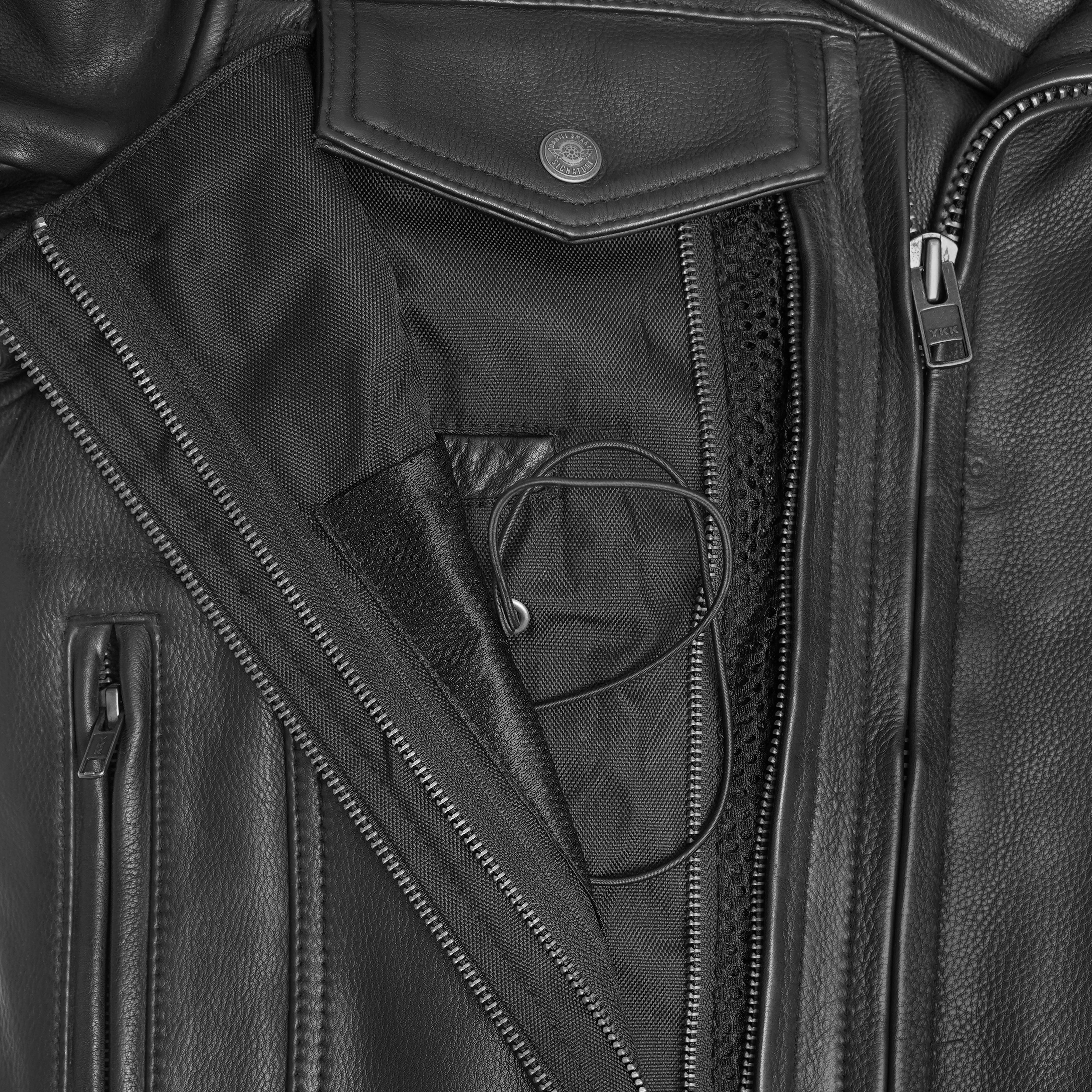 Clearway Men’s Leather Motorcycle Jacket