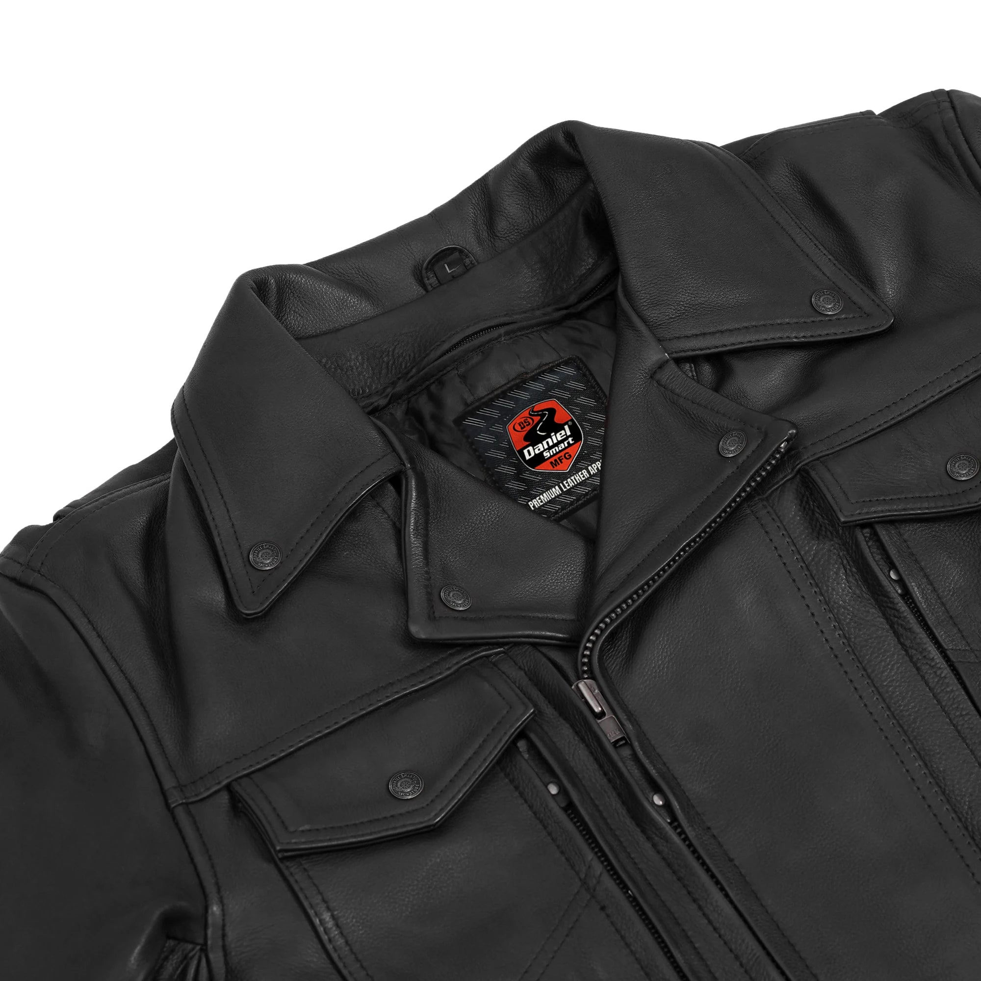 Clearway Men’s Leather Motorcycle Jacket