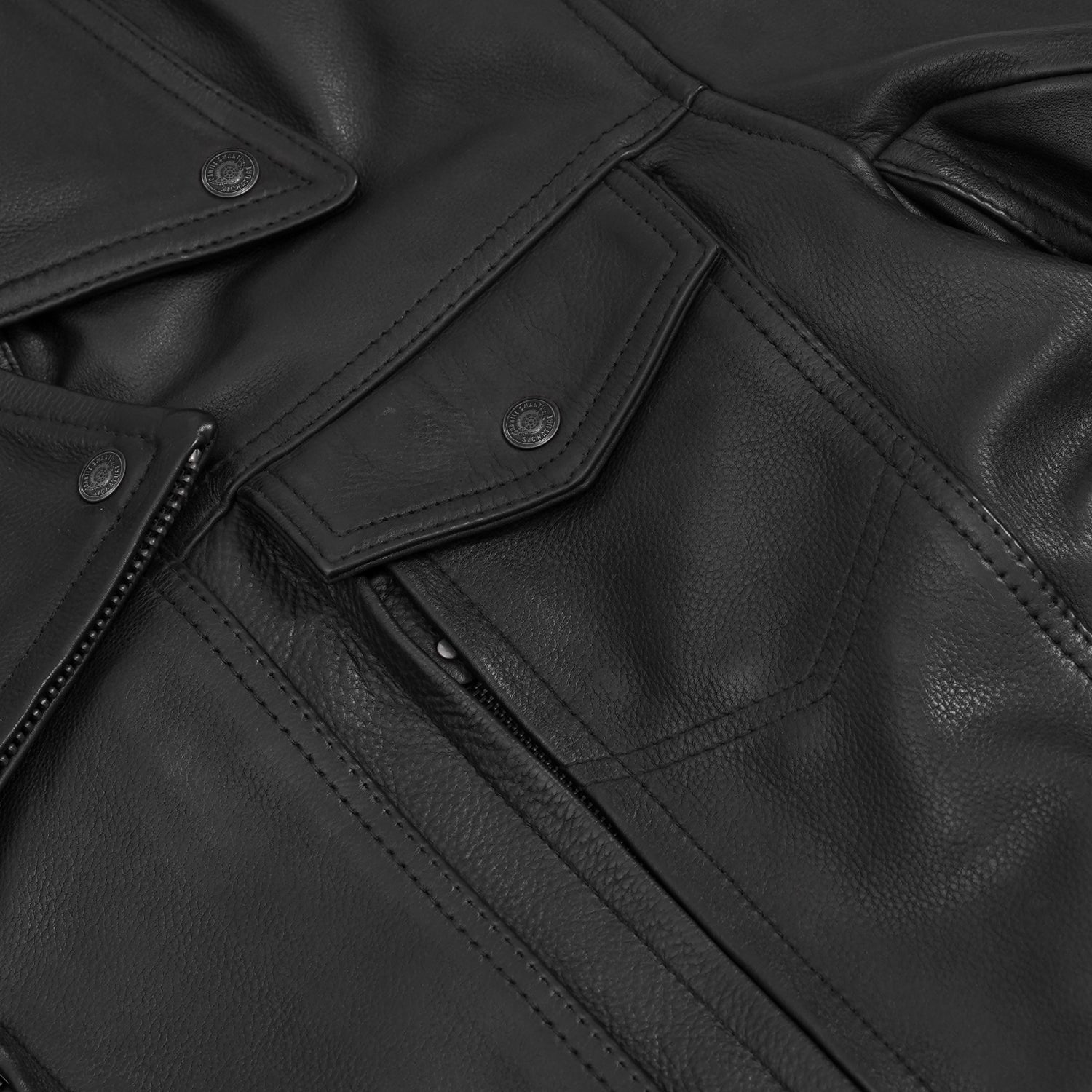 Clearway Men’s Leather Motorcycle Jacket