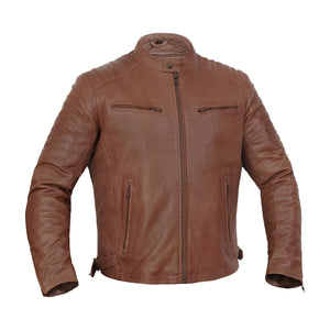 Copper Slayer™ Men's Leather Motorcycle Jacket