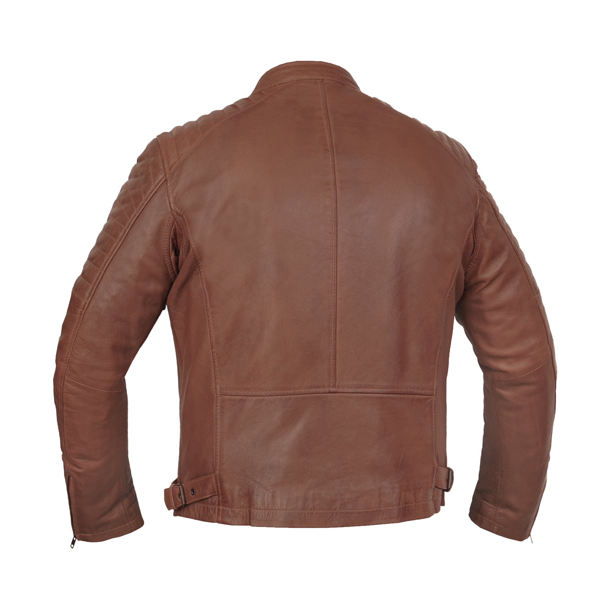 Copper Slayer™ Men's Leather Motorcycle Jacket