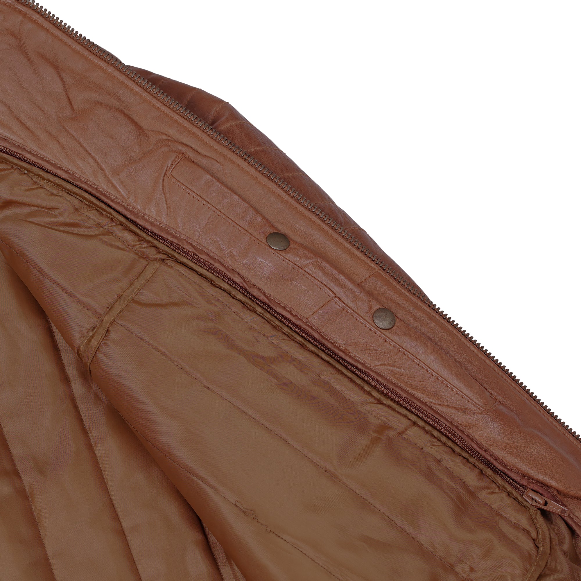 Copper Slayer™ Men's Leather Motorcycle Jacket