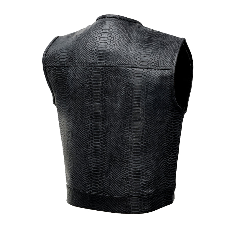 Cobra Crest Men's Motorcycle Leather Vest