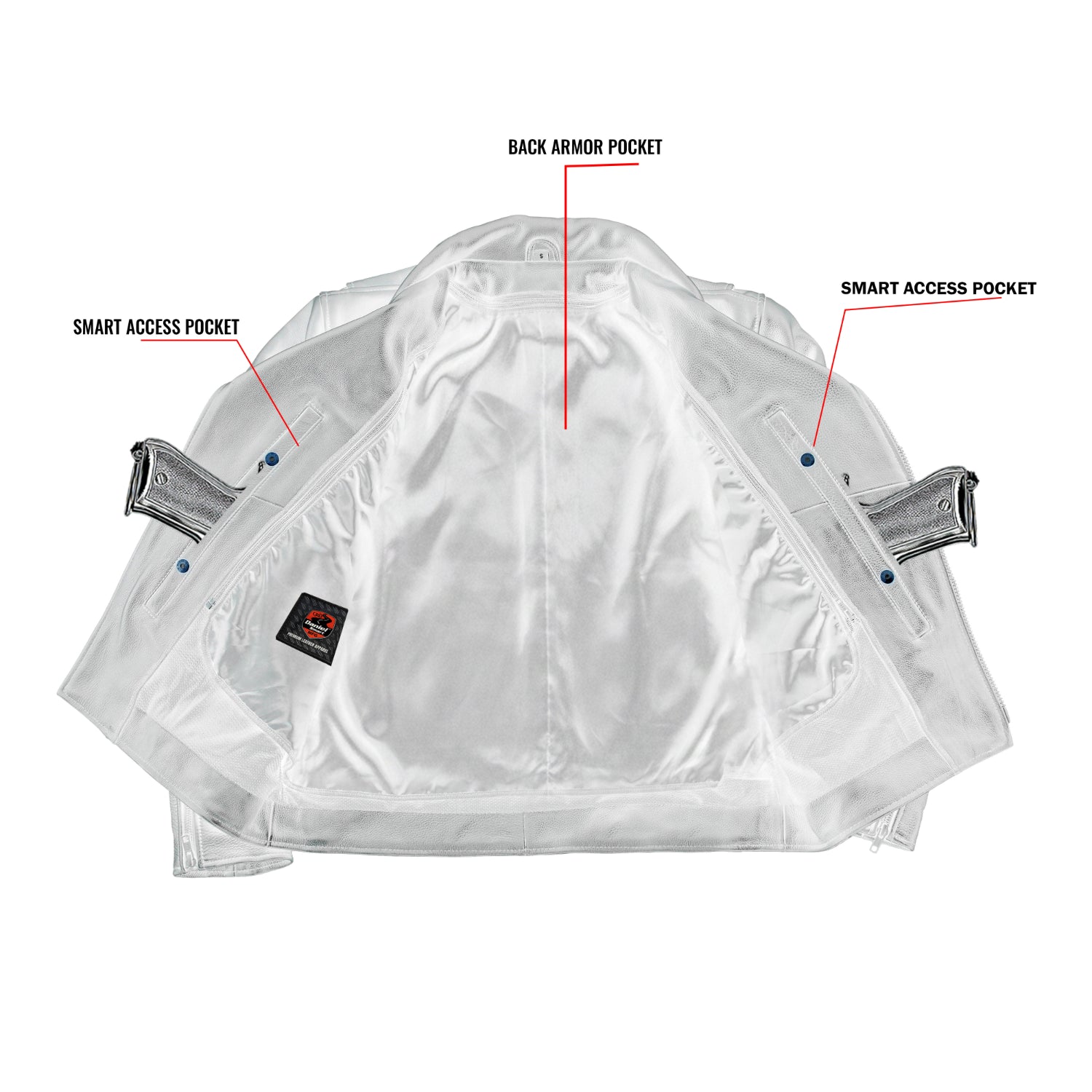 Dark Matter Men's Motorcycle Leather Jacket