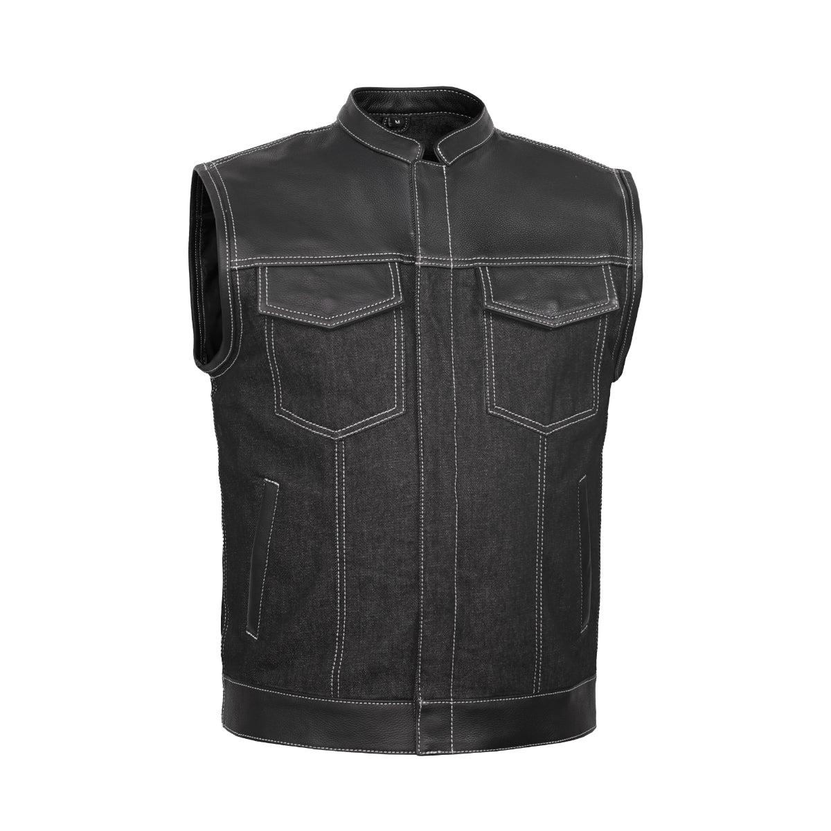 Venom Men's Denim Motorcycle Vest