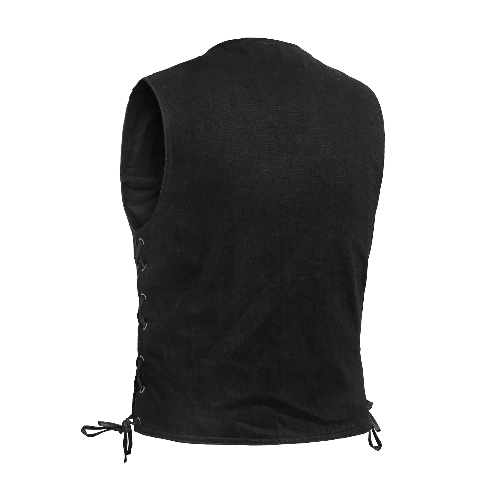 Aimline Men's Denim Motorcycle Vest