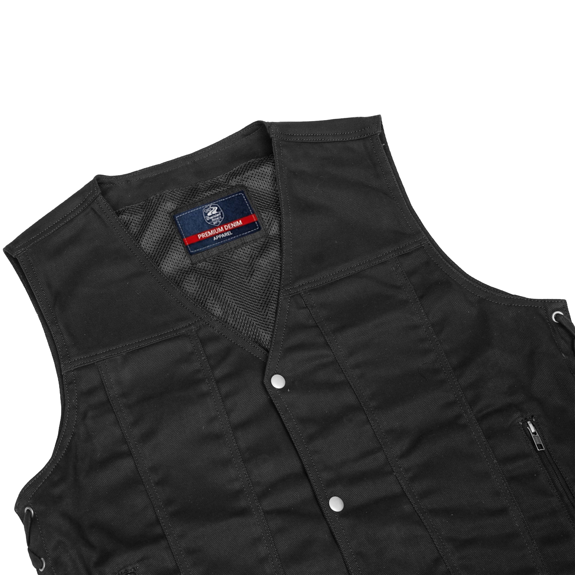 Strabler Men's Denim Motorcycle Vest