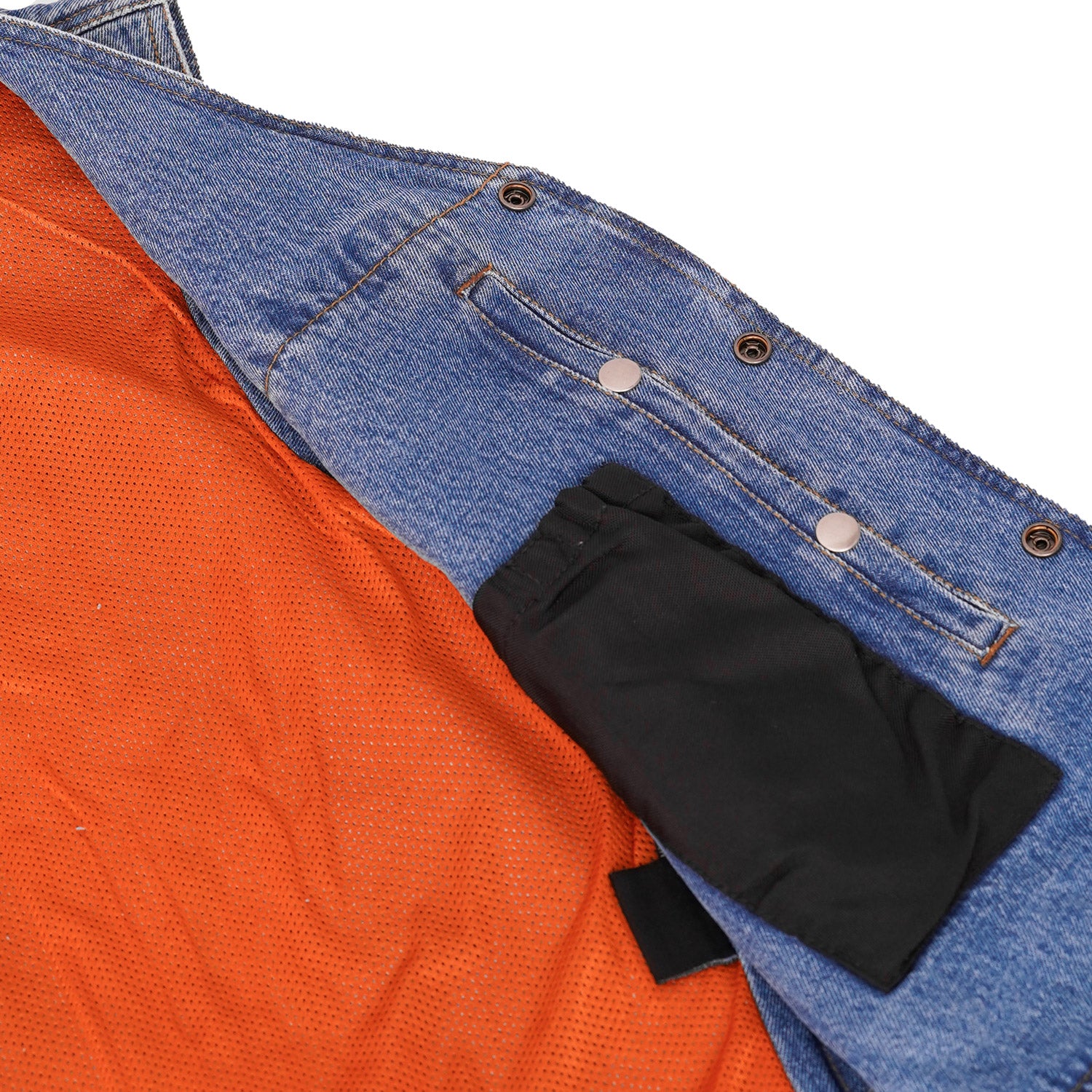 Bullit Men's Denim Motorcycle Vest