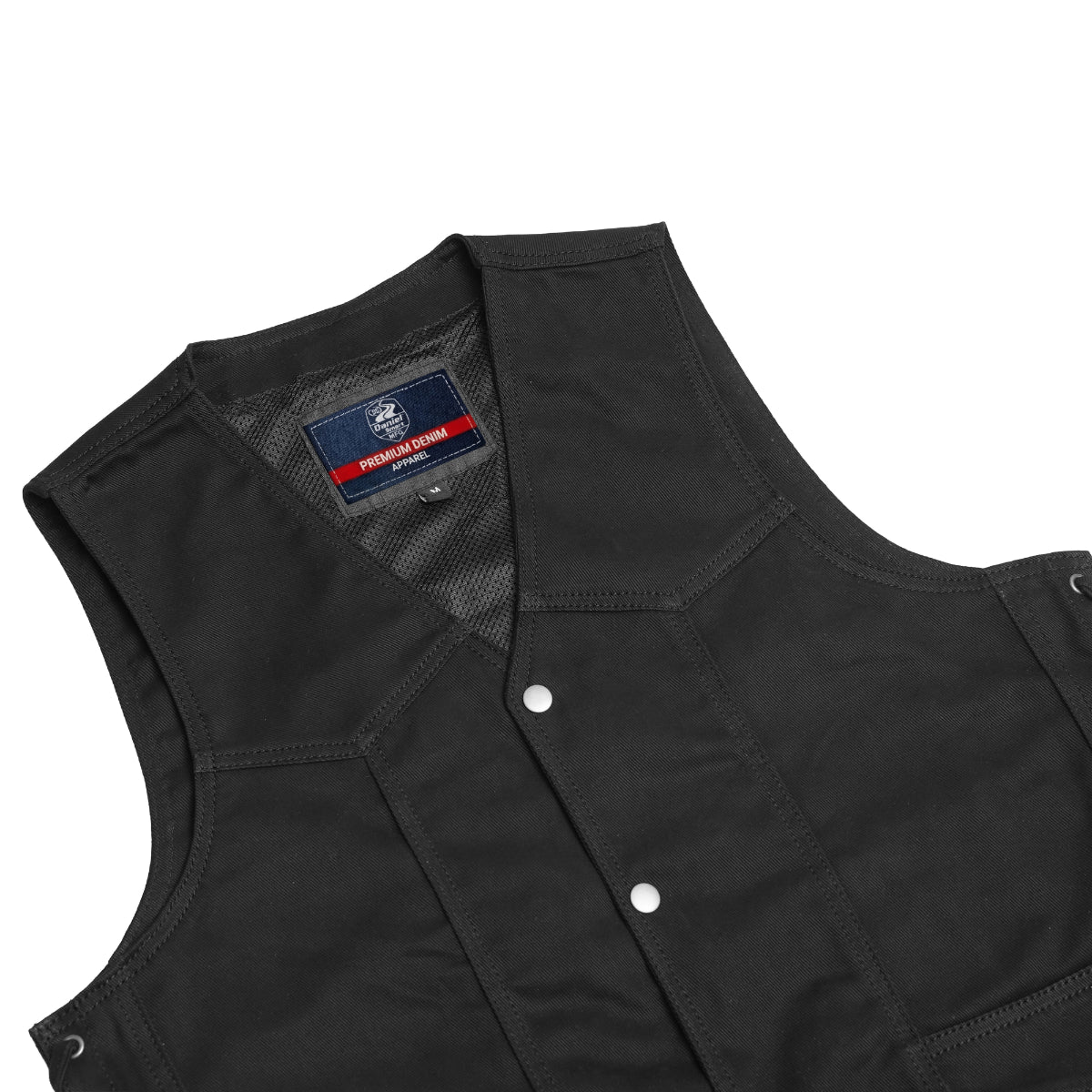 Frenzy Men's Denim Motorcycle Vest