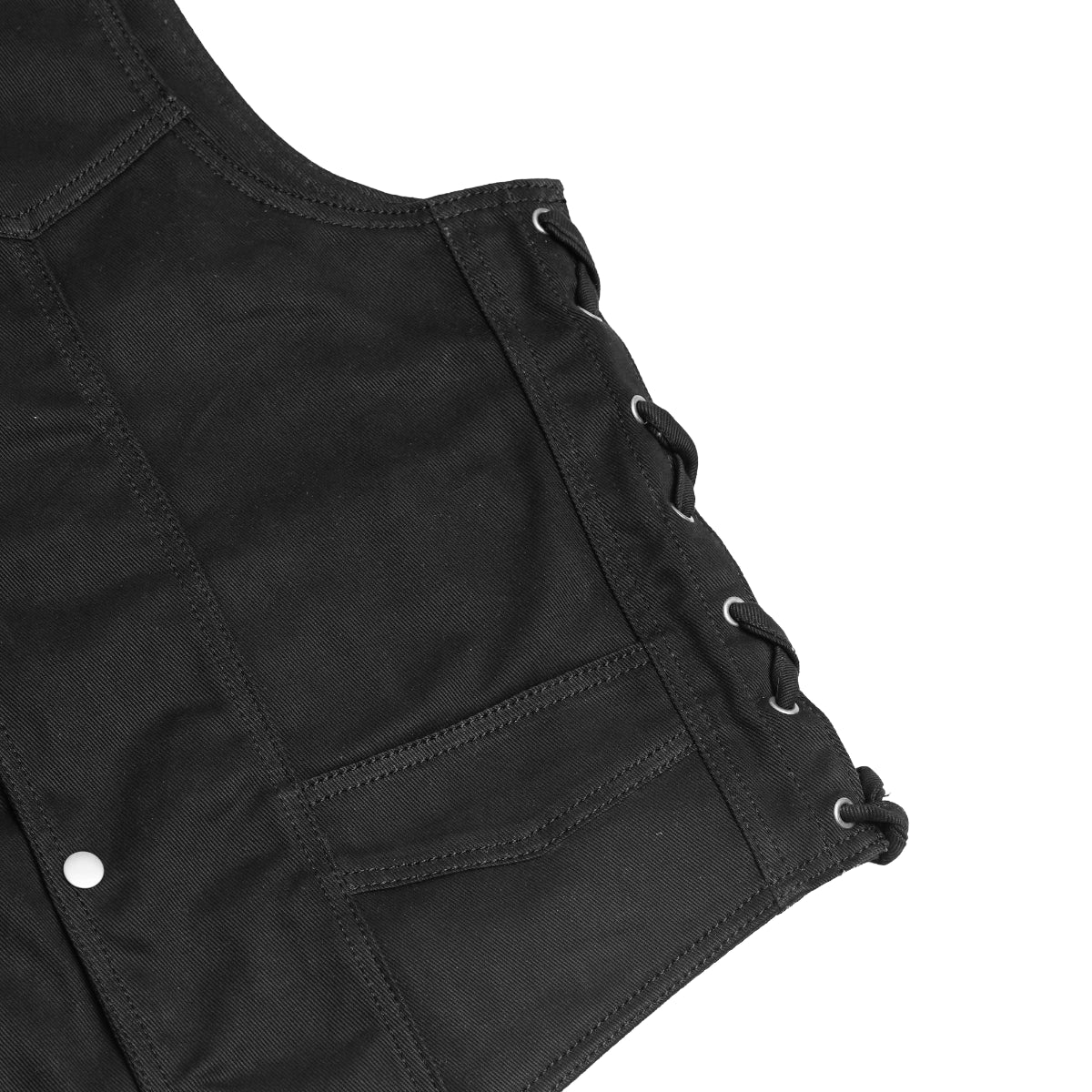 Frenzy Men's Denim Motorcycle Vest