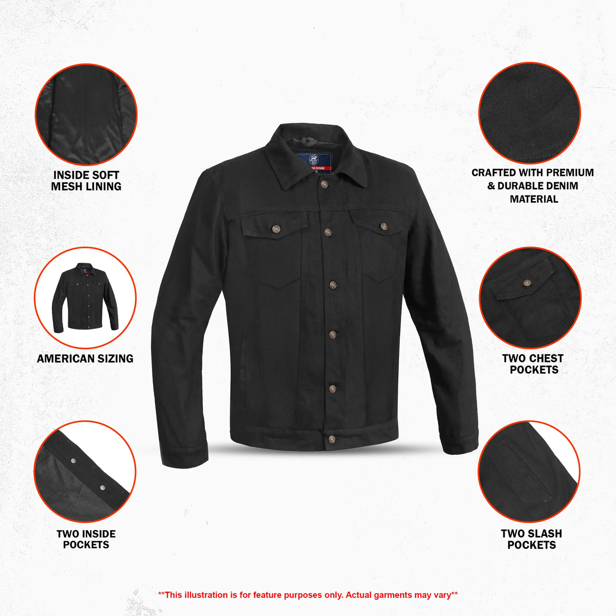 Freewheel - Men’s Denim Motorcycle Shirt