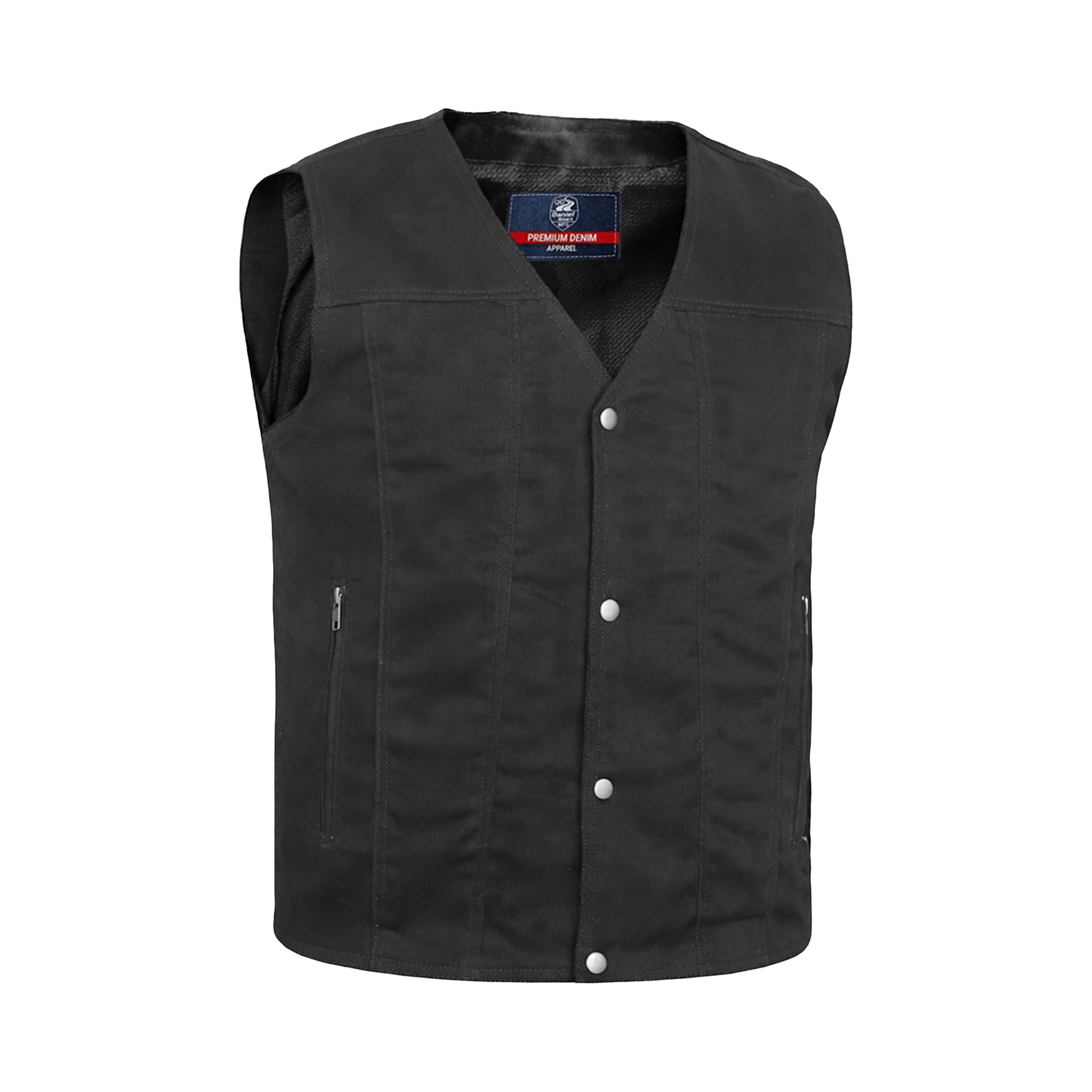 The Dark Knight Men's Denim Motorcycle Vest