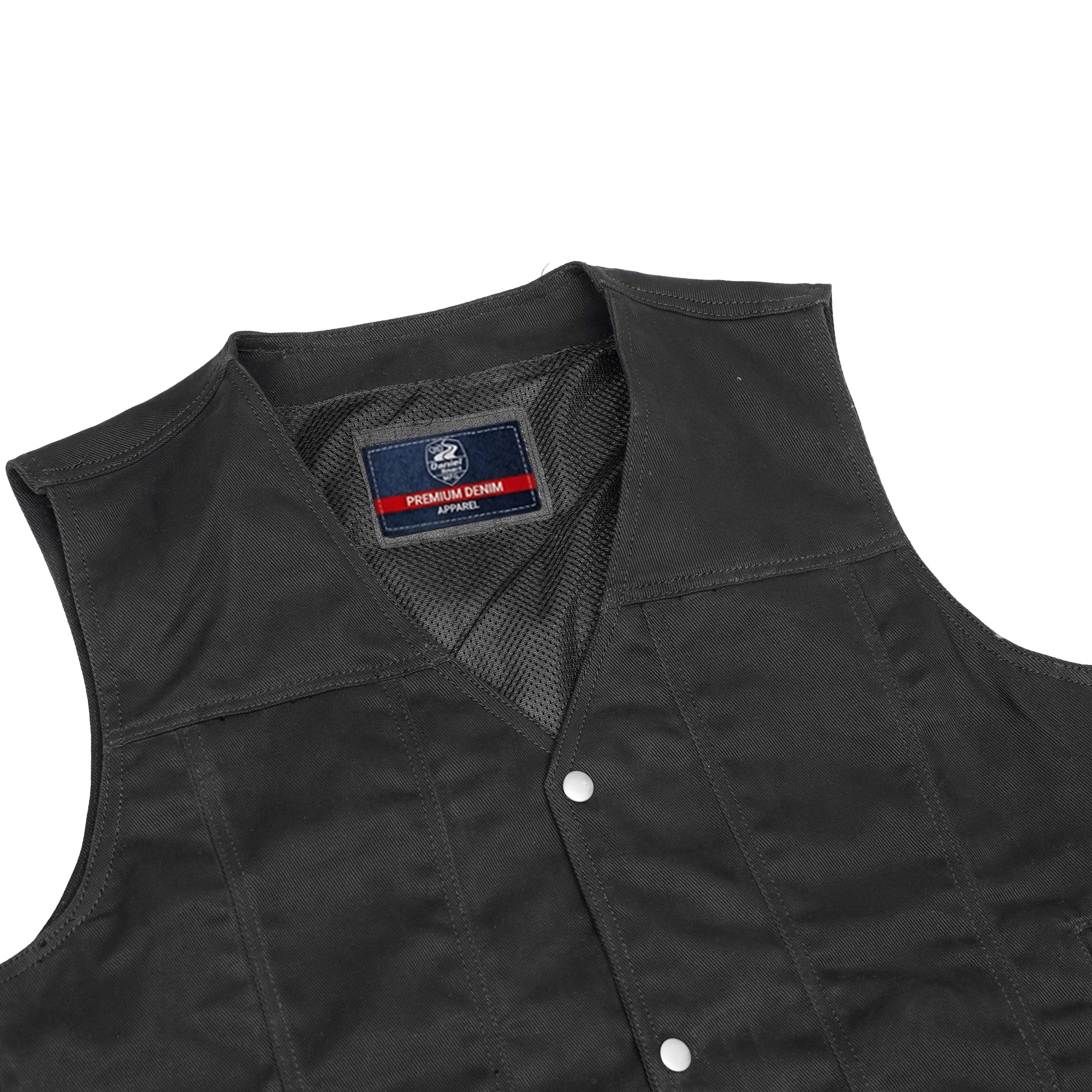 The Dark Knight Men's Denim Motorcycle Vest