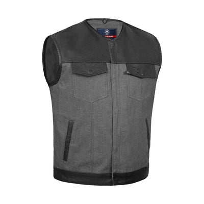 Maco Men's Denim Motorcycle Vest