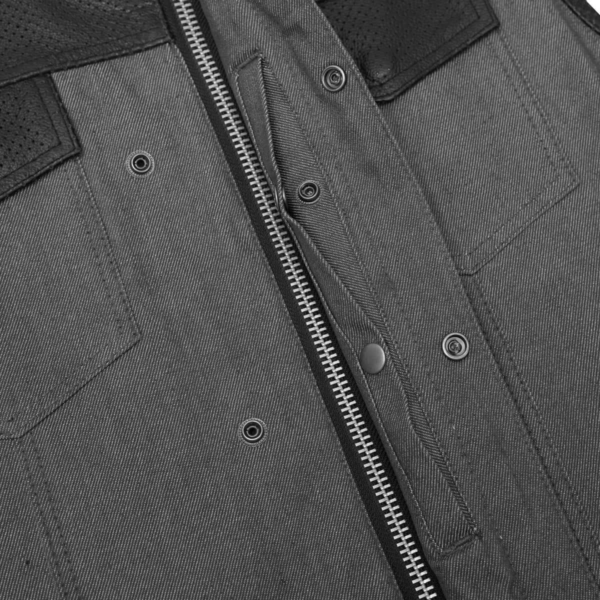 Maco Men's Denim Motorcycle Vest