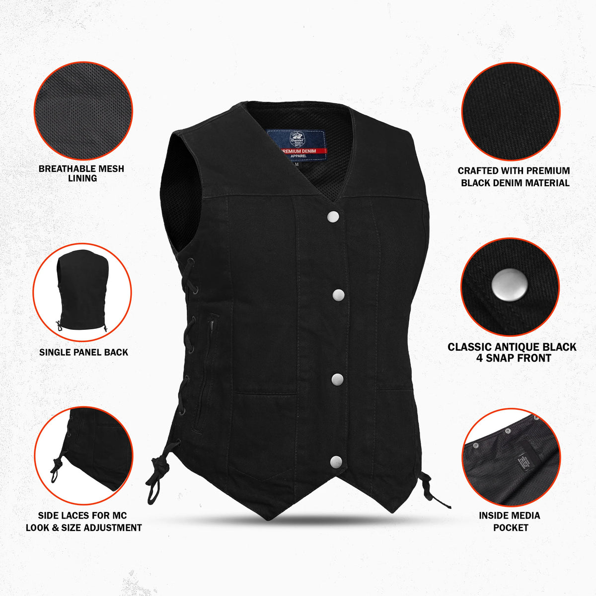 Avira - Women's Denim Vest