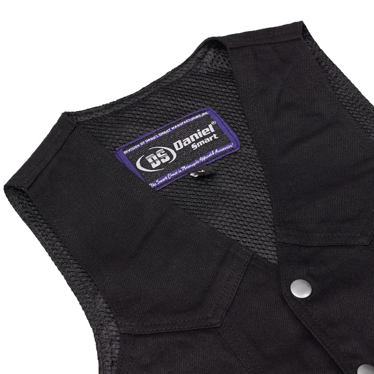Women's 6 Pocket Denim Utility Vest - Black