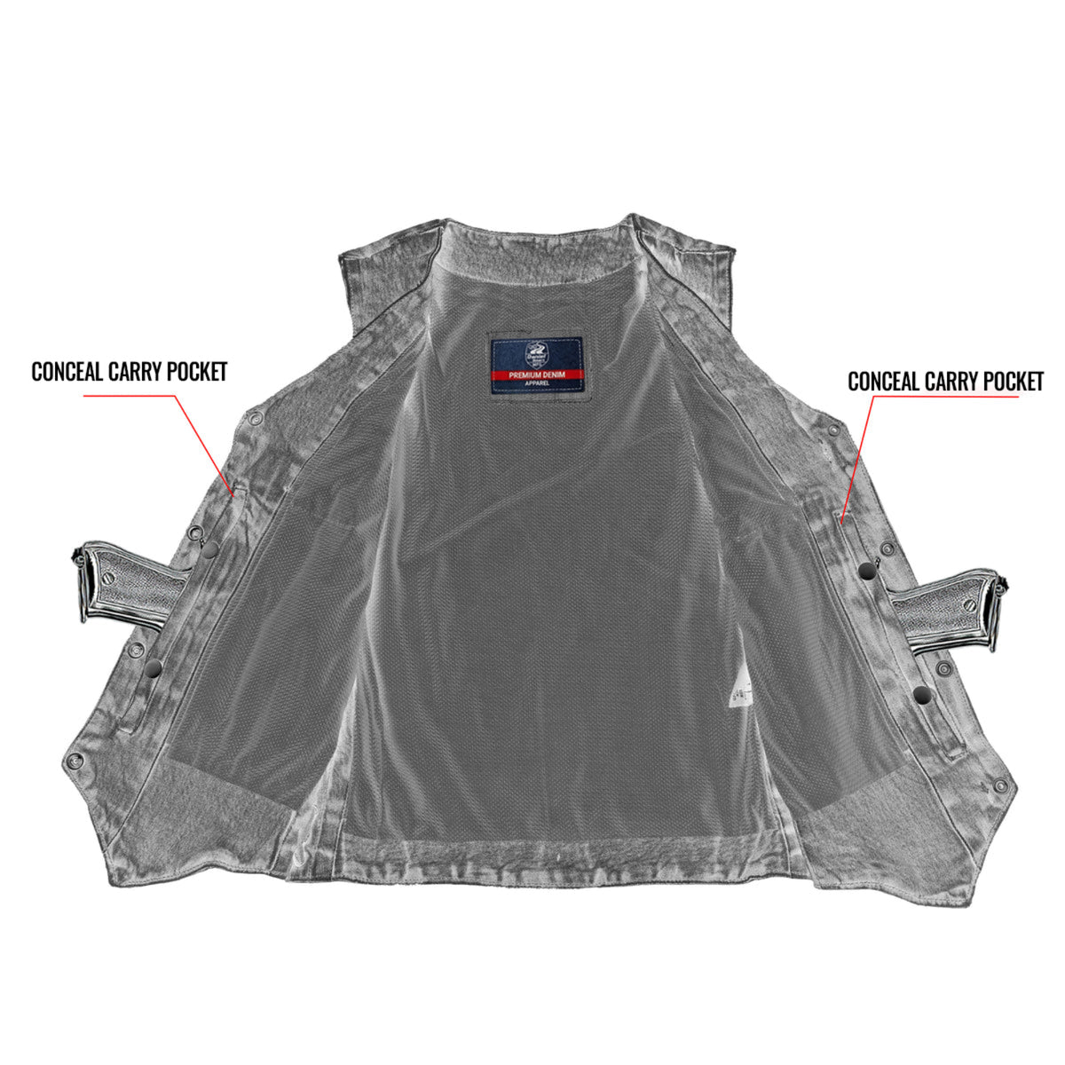 Croft Women's Denim Vest