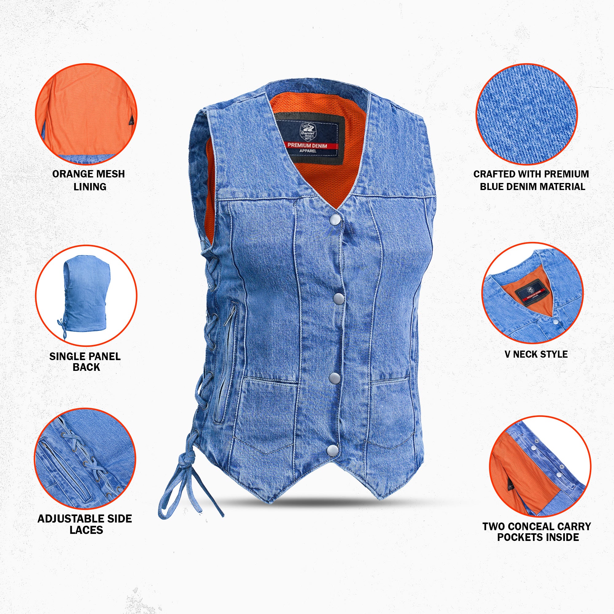 Croft Women's Denim Vest