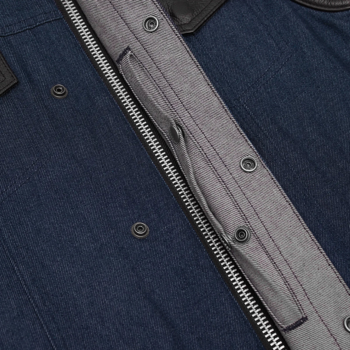 Adrenaline Men's Denim Motorcycle Vest