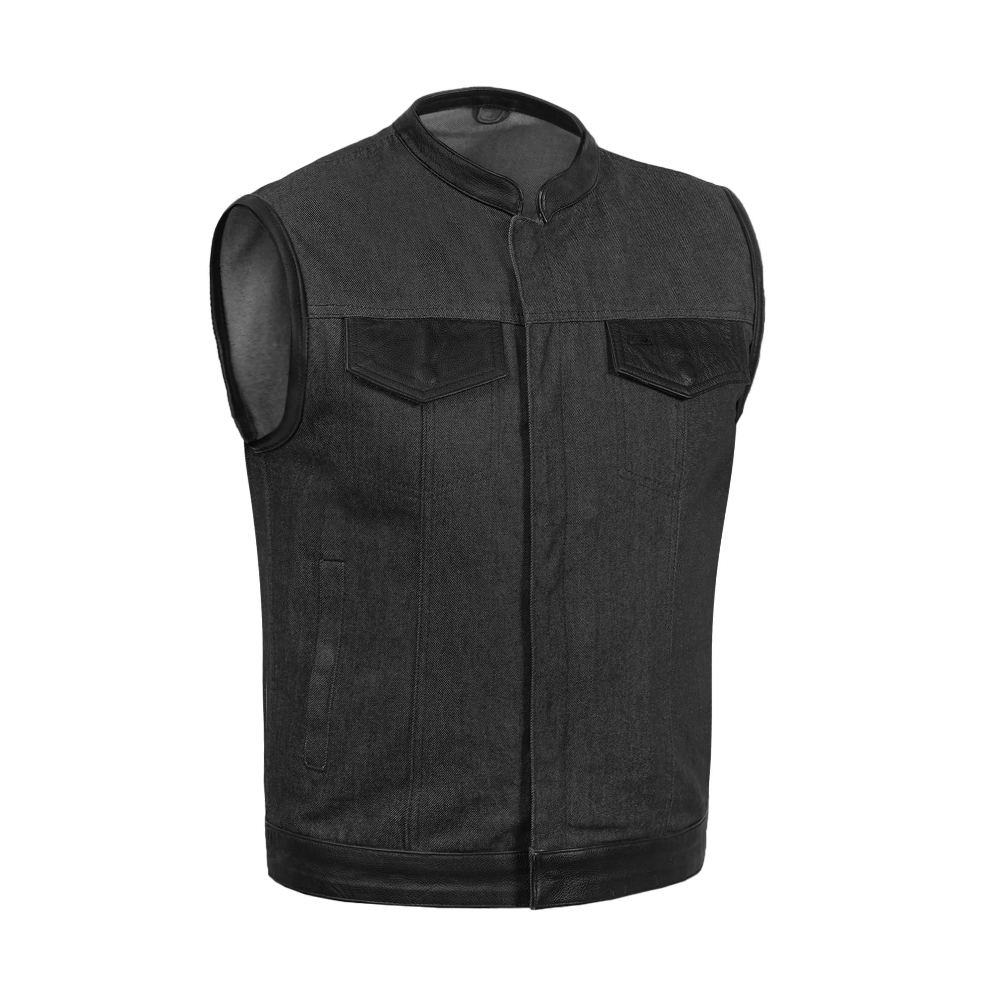 Riding Soul Men's Denim Motorcycle Vest